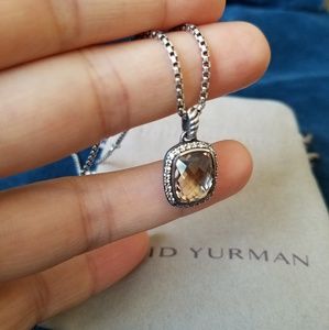 David Yurman Noblesse Morganite Diamond Necklace
